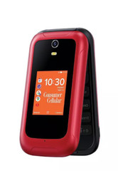 New Sealed Consumer Cellular Iris Flip Phone (8GB) 5.0MP Camera 4G LTE- Red