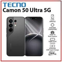 TECNO Camon 50 Ultra 5G 8GB+256GB BLACK Dual SIM Unlocked Android Cell Phone