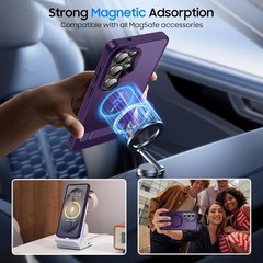 Slim Silicone Case in Cobalt Violet for Samsung Galaxy S26 Ultra with Stand