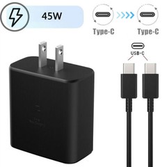 45W Type USB-C Super Fast Wall Charger+6ft Cable for Samsung Galaxy S24 S23 S22