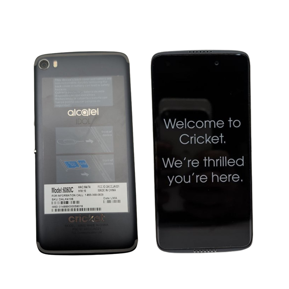 Alcatel Idol 5 6060C Android Smartphone Cricket Locked 5.2&Prime; 32GB FHD 12 MP 4G