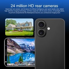 I16 Plus Android Smartphone 5 » Unlocked 4+64GB 3000mAh 12+24MP Dual SIM New