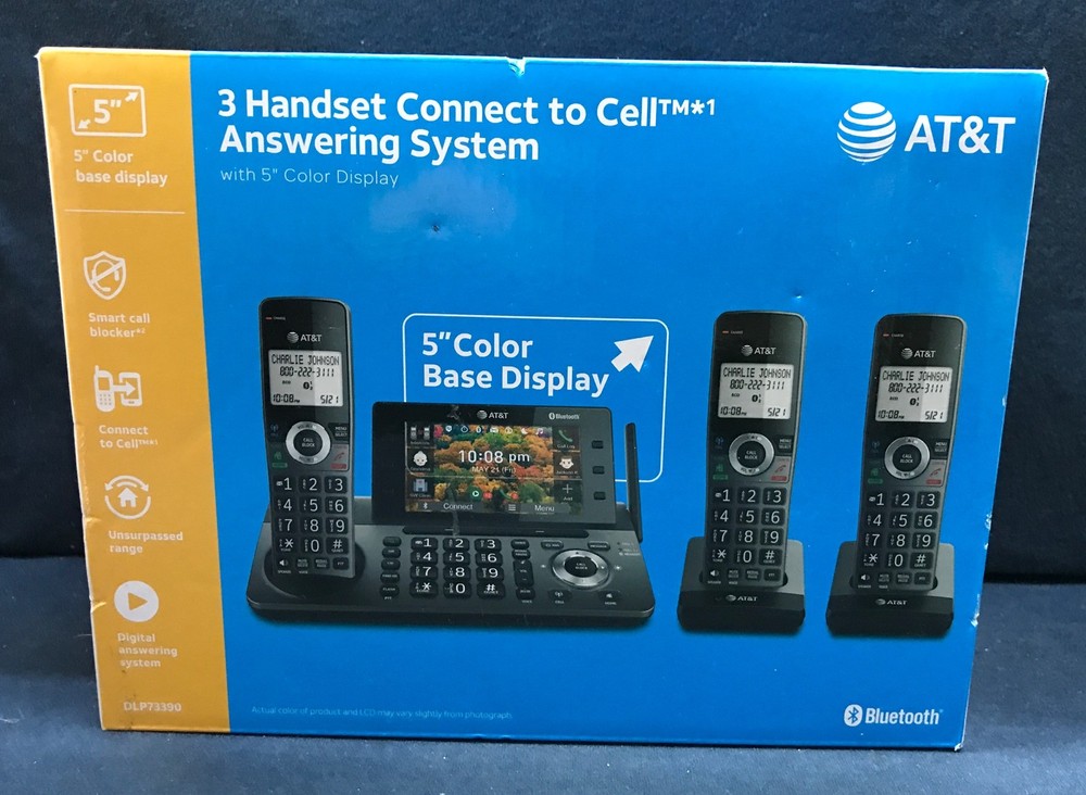 AT&T 3-Handset DECT 6.0 Cordless Home and Business Phone DLP73390