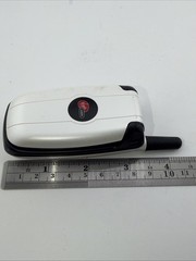 Kyocera Virgin Mobile White & Black Wireless Color Screen Cellular Flip Phone