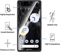 3 Pack Designed For Google Pixel 7 Screen Protector, Anti Scratch & Bubble Free
