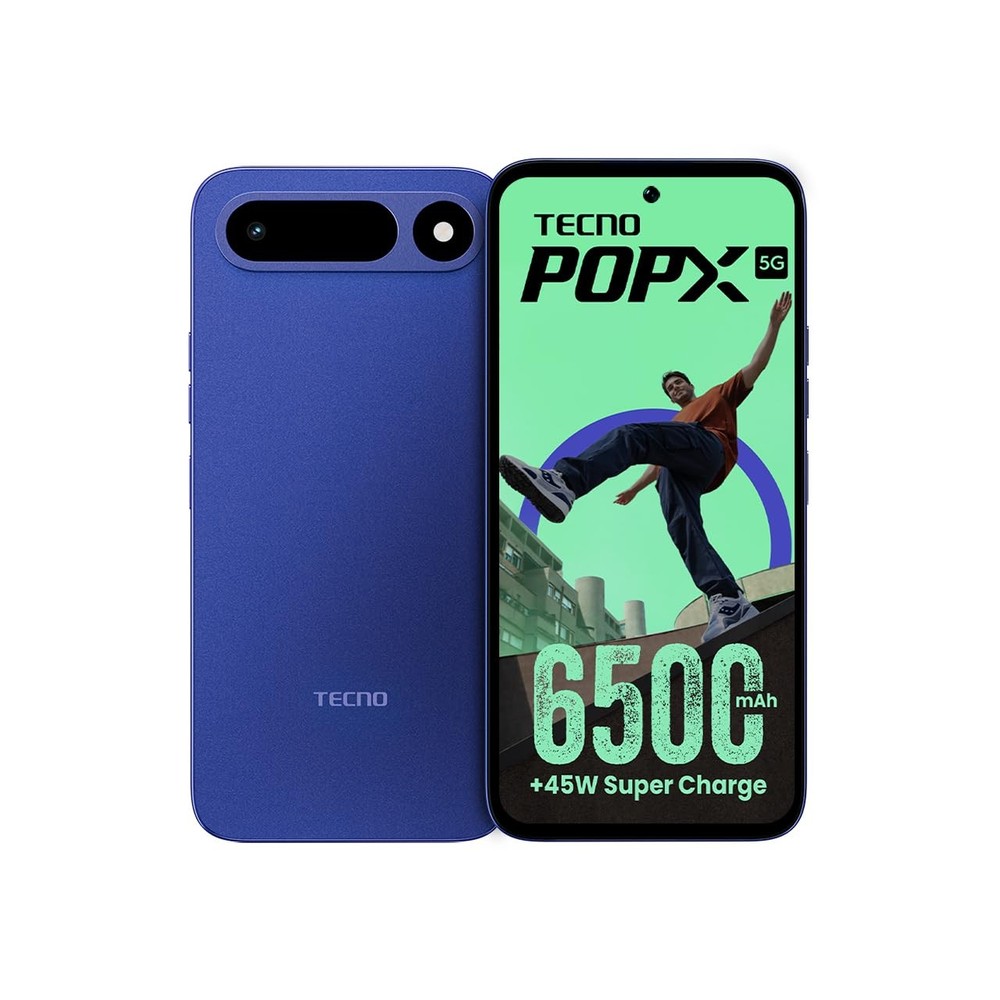 Tecno POP X 5G (Blue, 6GB+128GB) MediaTek Dimensity 6400 Global Version .
