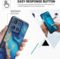 Slim Fit Glow in The Dark Case for Moto G Stylus 5G 2025, Hard PC & TPU Bumper