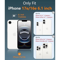 iPhone 17e Magnetic Case: iPhone 16e Cases Matte Textured Military Grade Drop Pr