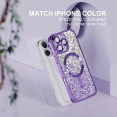 Magnetic for iPhone 16 Pro Max Case [Military Grade Drop Protection] Soft Phone