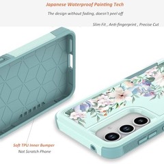 Samsung Galaxy A35/A55 5G Case – Cute Floral Design, Slim Soft TPU Bumper, Shock