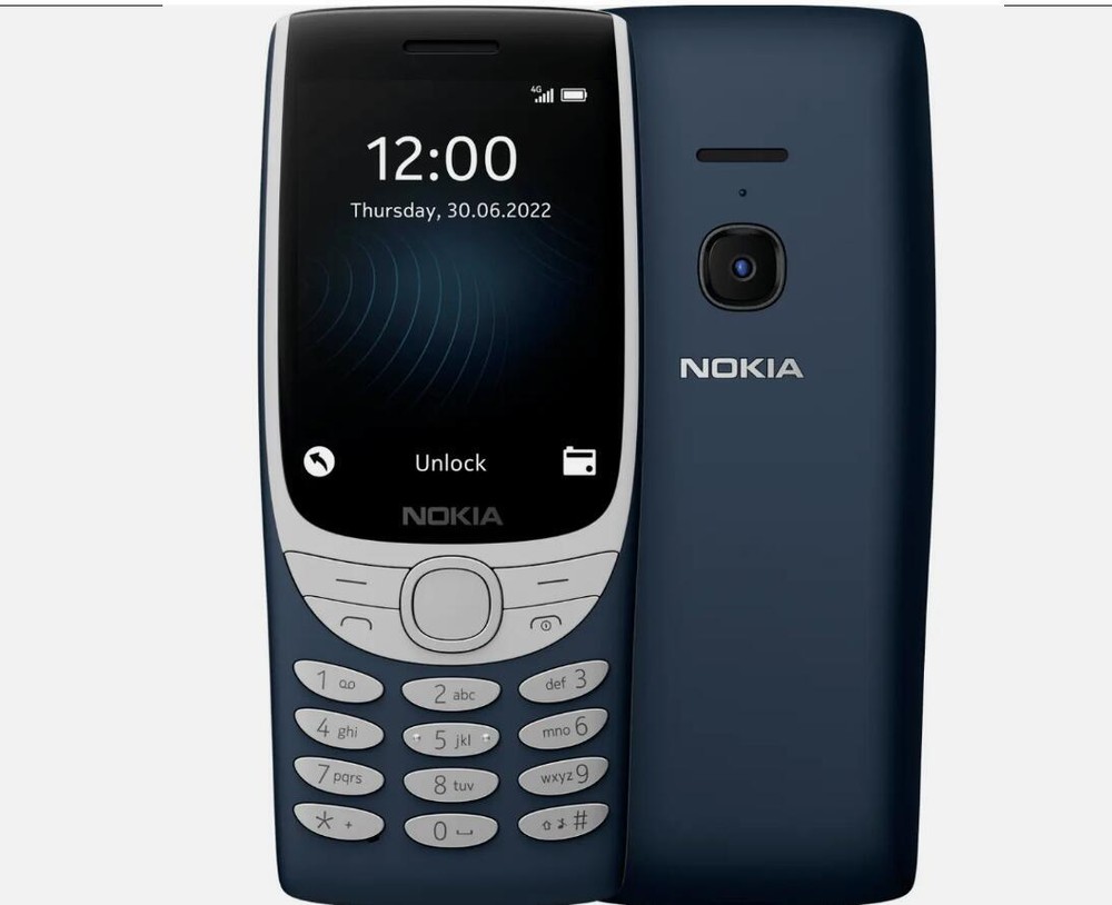 Nokia 8210 4G Big Keyboad Dual SIM 128MB 48MB RAM 4G LTE 2.8&Prime; 0.3MP Phone