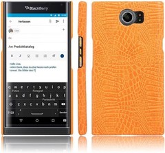 BlackBerry Priv Case, Croco Premium PU Leather Protective Case, Lightweight Desi
