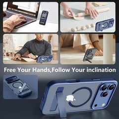 Magnetic Case for iPhone 17 Pro Max Phone Case with Privacy Screen Protector 2X