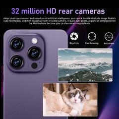 G16 Pro Max 8+256GB Unlocked Cell Phone 5G Dual SIM Android 15 Smartphone Mobile
