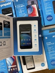Lot of 9 AT&T Prepaid Phones Moto G LG Phoenix4 Smart Flip etc 16GB locked