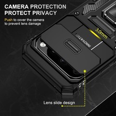 2 Pack Google Pixel 10/10 Pro Case with Slide Camera Cover and Screen Protector