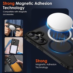 2PCS Magnetic Case & Screen Protector for Samsung Galaxy S26 5G 6.3 Inch Slim Sh