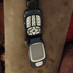 Motorola i series i760 – blue gray & Black ( Nextel ) Cellular Flip Phone