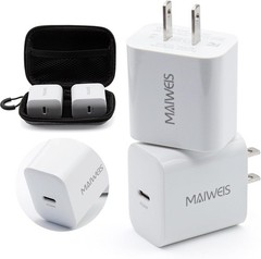 30W USB C Wall Charger, Fast Charging PD Adapter Plug for iPhone, iPad, Galaxy