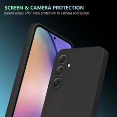 Soft TPU Slim Case for Samsung Galaxy A55 5G, Lightweight, Snug Fit, Black