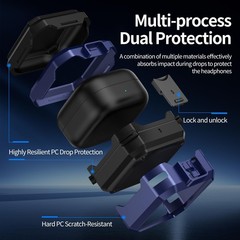 [4 in 1] Lock Case with Cleaning Pen Kit for Samsung Galaxy Buds 4/Buds 4 Pro