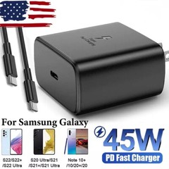 6FT Charger Cable Type c Super Fast Wall Adapter For Samsung Galaxy S23 S22 S21