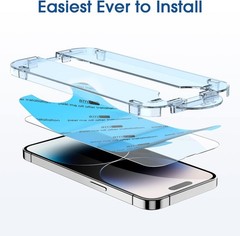 2PCS Screen Protector for iPhone 14 Pro Max 6.7 Inch Tempered Glass Case Friendl
