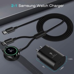 25W Super Fast USB-C Charger for Galaxy S25/24/23, 5FT Cable