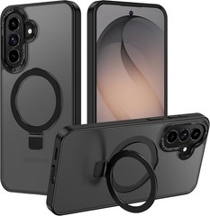 Samsung Galaxy A57 5G Case with Magnetic Invisible Stand, Shockproof Slim Black
