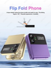 Unlocked SERVO 4 SIM Card Foldable Mobile Cell Phones Dial Torch Magic Voice