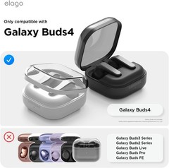 Clear Case with Carabiner for Samsung Galaxy Buds 4 Pro & Galaxy Buds 4