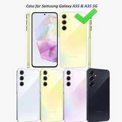 Samsung Galaxy A35/A55 5G Case – Cute Floral Design, Slim Soft TPU Bumper, Shock