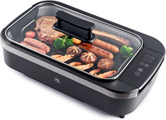 1500W Smokeless Indoor Grill with Adjustable Temp, Serves 5 People