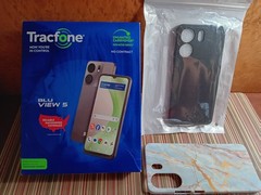 New. Tracfone BLU View 5 64GB W/ $125 1 year Service Prepaid Plan Bundle New