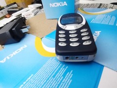 Nokia 3310 Navy blue Unlocked 2G GSM 900/1800 Mobile Phone (with Snake II Game)