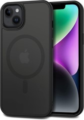 Magnetic Matte Black Case for iPhone 13 & 14 6.1&Prime;, Anti-Scratch, Not Yellowing