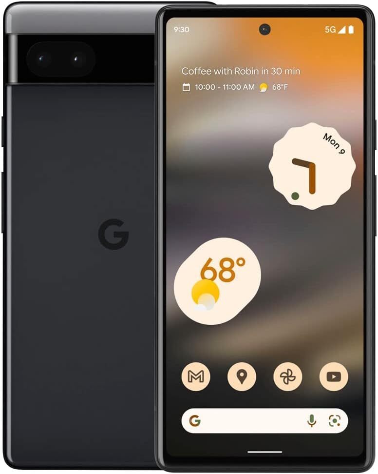 Google Pixel 6a GX7AS Spectrum Only 128GB Black Good G2U