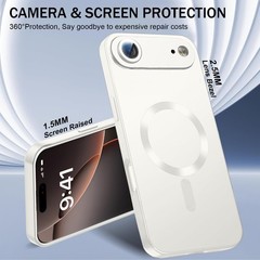 Magnetic for iPhone 17 Air Case 6.5&Prime;, Camera Lens Protector, Soft TPU Bumper Cov