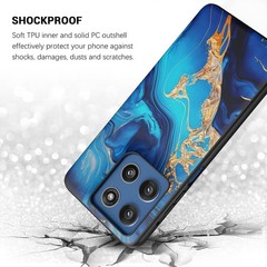 Slim Fit Glow in The Dark Case for Moto G Stylus 5G 2025, Hard PC & TPU Bumper