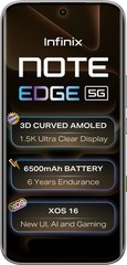 Infinix Note edge (Lunar Titanium, 256GB) (8 GB RAM) Octa Core Processor
