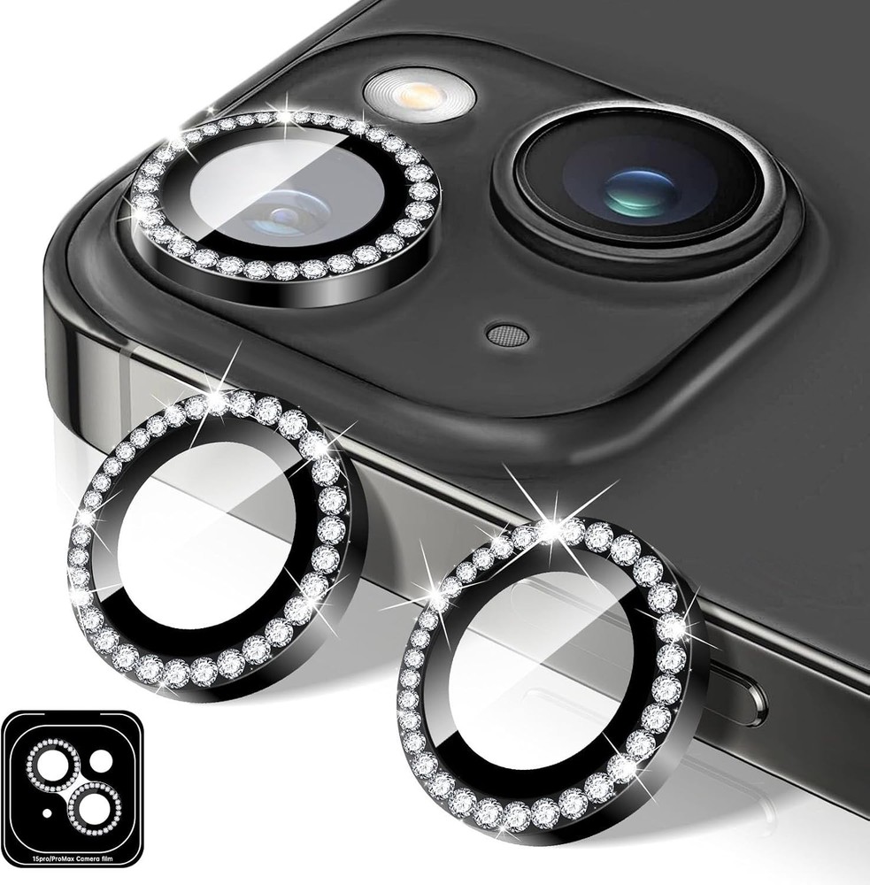 Diamond Camera Lens Protector for iPhone 17 Air, Bling Tempered Glass Cover
