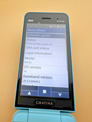 Kyocera GRATINA KYF42 Light Blue Unlocked Android Flip Phone Excellent Condition