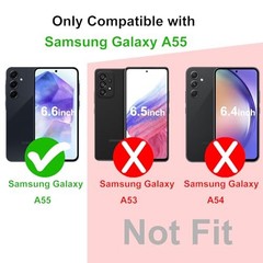 Samsung Galaxy A55 5G Phone Case – Clear Shockproof Bumper Slim Cover for Protec
