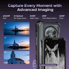 DOOGEE V50PRO 52GB+512GB 5G Rugged Smartphone 11000mAh Android 16 Cell Phone NFC