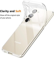Phone Case for Samsung Galaxy A55 5G, Clear Shockproof Protective Bumper Cover