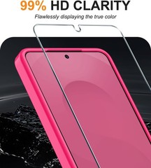 Hot Pink Magnetic Case for Samsung Galaxy A57 5G, Includes Screen Protector & St