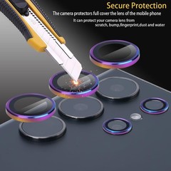 Camera Lens Protector for Samsung Galaxy S23 Ultra, Aluminum Alloy Ring