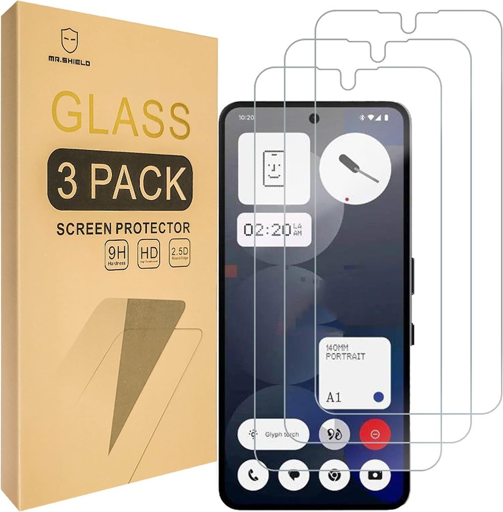 3-Pack Tempered Glass Screen Protectors for Nothing Phone (3a) & (3a) Pro 9H