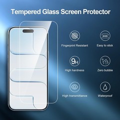 3PCS Screen Protector for iPhone Air/iPhone 17 Air 6.5 Inch Tempered Glass Case