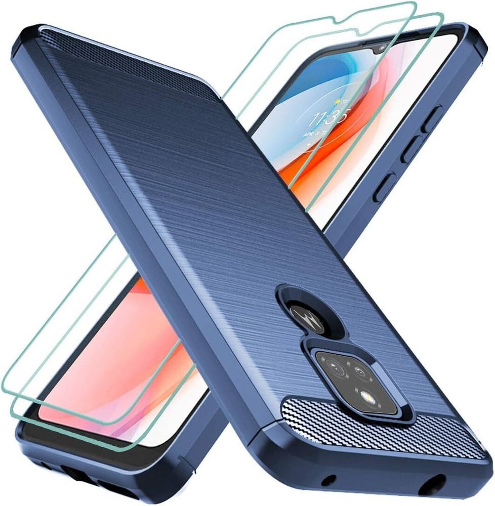 Motorola Moto G Play 2021 Case with Screen Protector,Military Protection Bumper